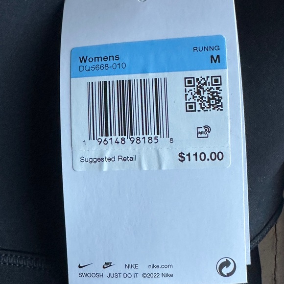 Nike Go Legging High Rise Zip Pockets Women’s Size Medium DQ5668 Black - Picture 3 of 7